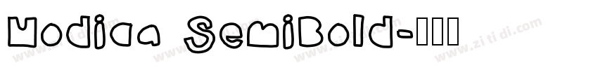 Modica SemiBold字体转换